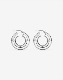 Michael Hill - 15mm Round Tube Hoop Earrings in Sterling Silver