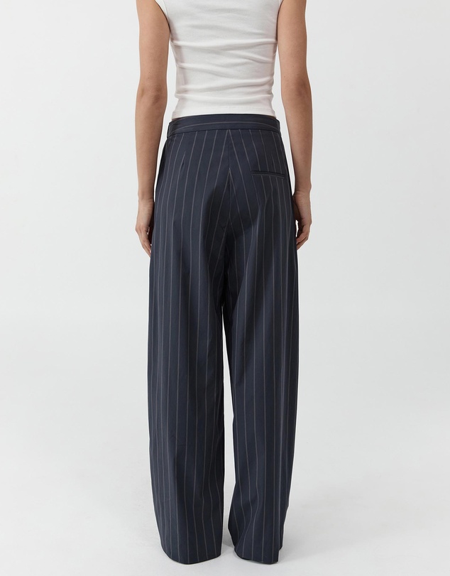 St. Agni - Stripe Relaxed Pleat Pants