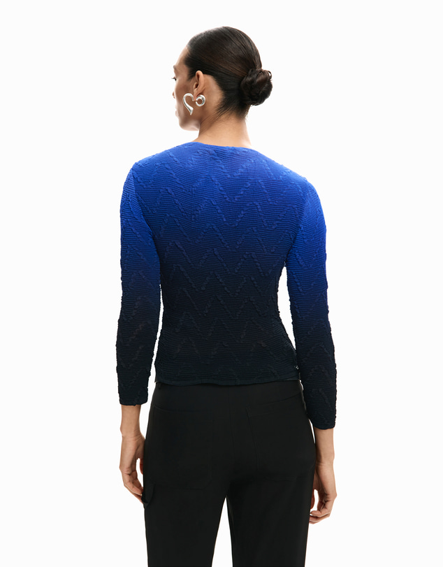 Desigual - Gradient texture blouse