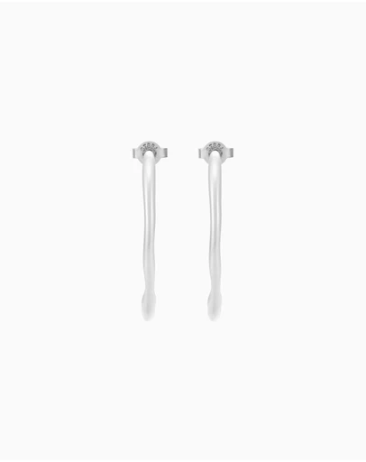 Skagen - Moderne Stak Silver Tone Earring