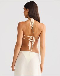 Vacay Swimwear - Aurelia Top Off-White