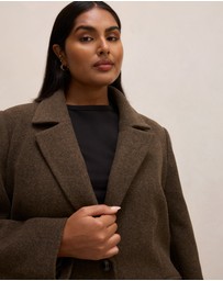 Forever New Curve - Liana Curve Long Coatigan