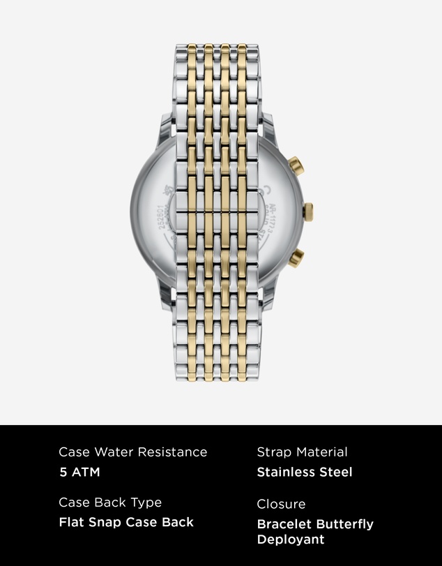 Emporio Armani - Two Tone Chronograph Watch