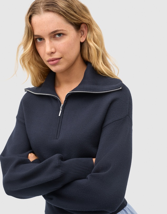 Seed Heritage - Double Knit Crop Zip Through