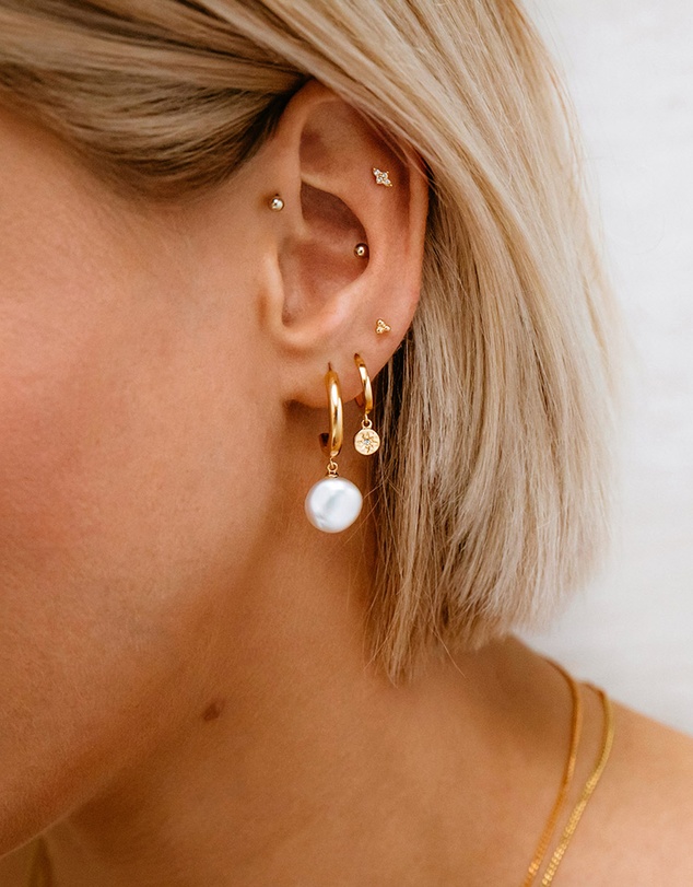 Kirstin Ash - Star Coin Hoops