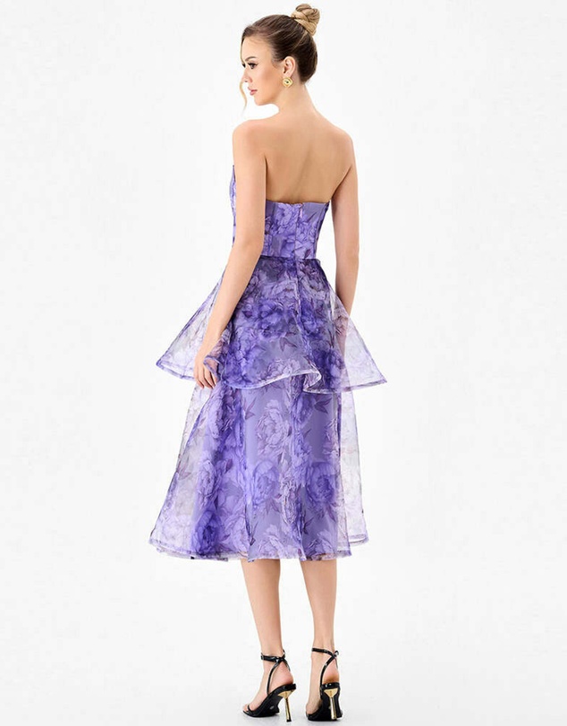 Bariano - Harlux Tiered Strapless Midi