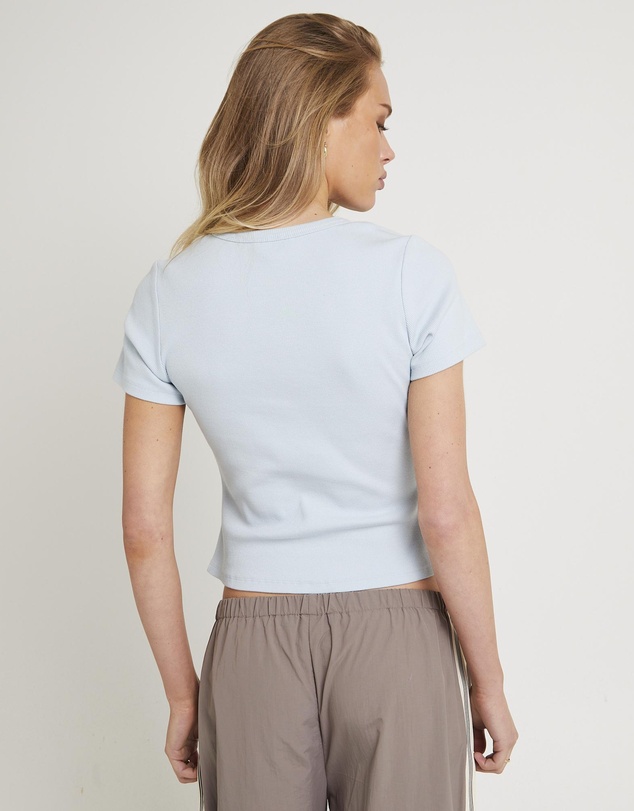 Subtitled - Neri Rib Button T-Shirt