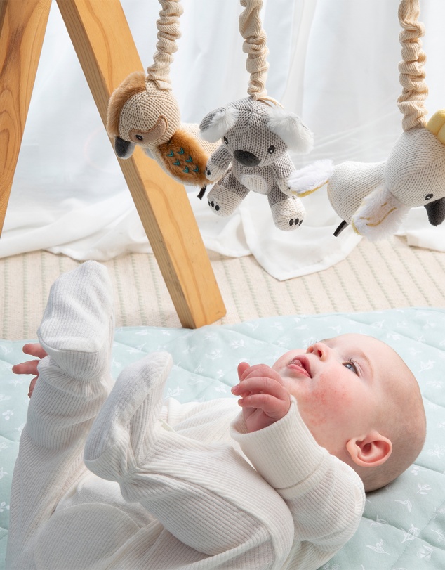 Living Textiles - Reversible Quilted Cot Comforter - Australiana