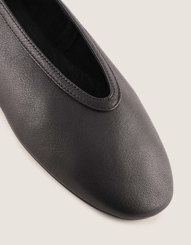 Shelly Shen - Salem Ballet Flats Black Leather