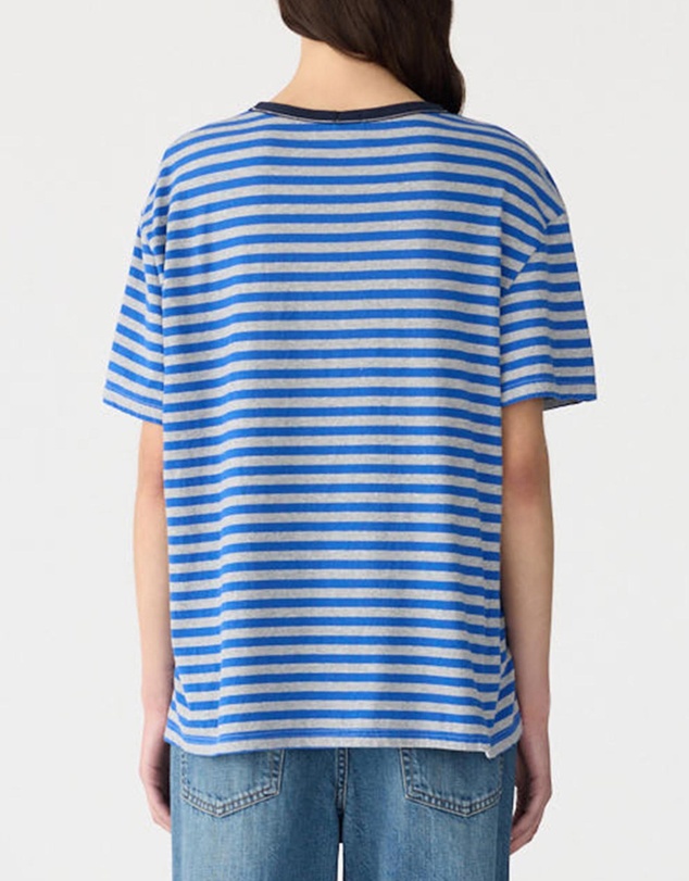 Bassike - Stripe Boyfriend T-Shirt