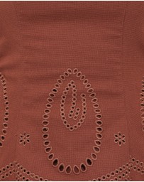 Petal & Pup - Benton Eyelet Strapless Top - Brown