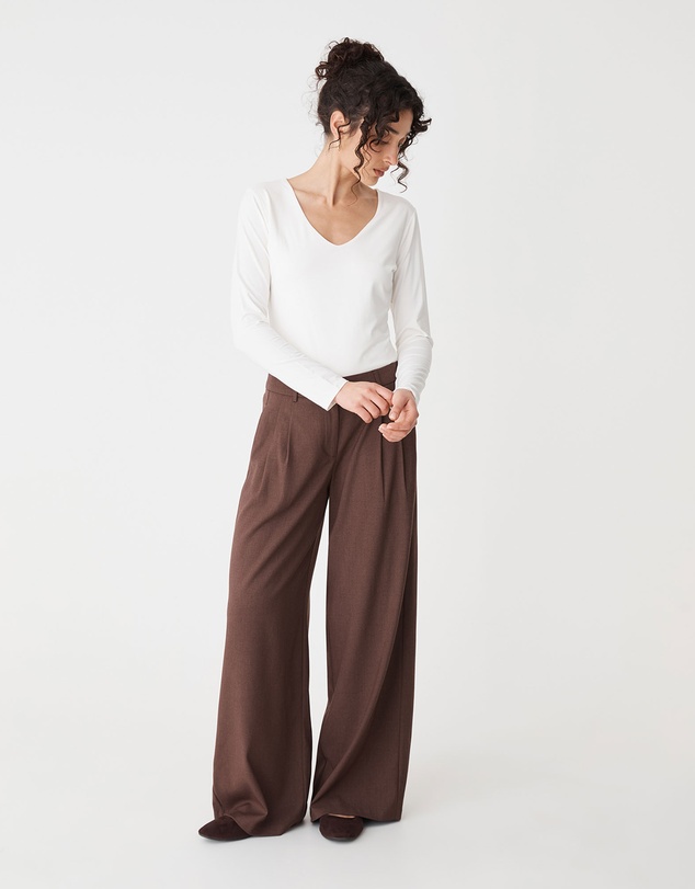 Forcast - Isla V-Neck Bamboo Top