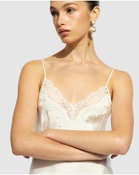 GINIA - Silk Lace Slip