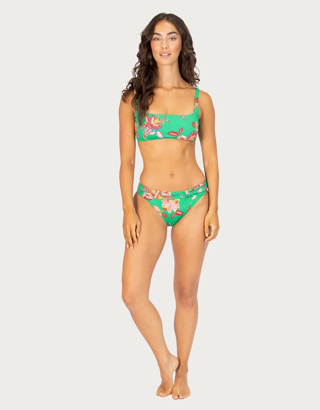 Baku Swimwear - Spice Temple Square Bralette Bikini Bra Top