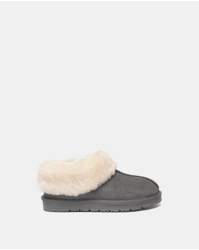 EVERAU - EverAU Ugg Homey Slipper Suede Cow Suede Upper House Shoes