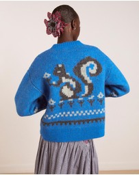 Damson Madder - Romily Jumper Cardigan