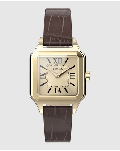 TIMEX - Addison 23mm Brown Leather Strap Watch