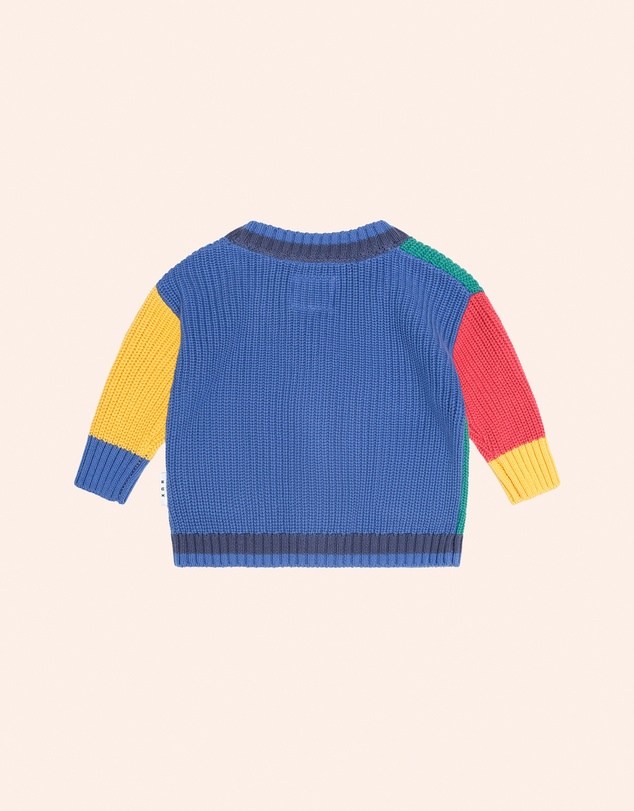 Huxbaby - Colour Block Peekaboo Hux Cardigan - Babies-Kids