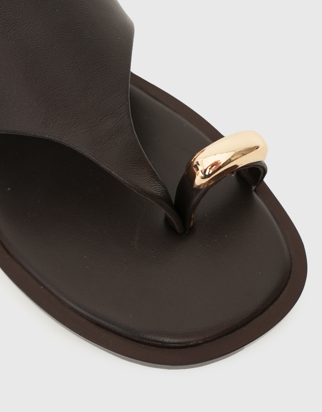 Betts - Dolphin Leather Thong Sandals