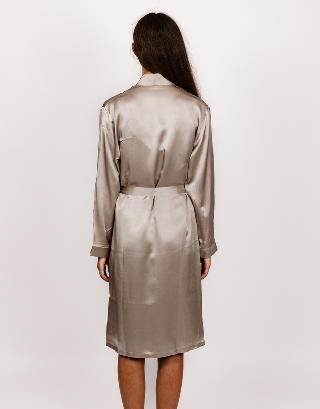 SILK MAGNOLIA - Silk Robe Dressing Gown