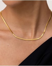SAINT VALENTINE - Sphinx 3mm Snake Chain Necklace - Gold