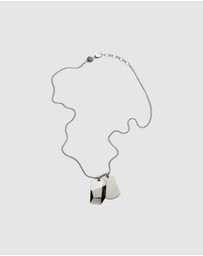 Diesel - Double Dogtags Silver Necklace