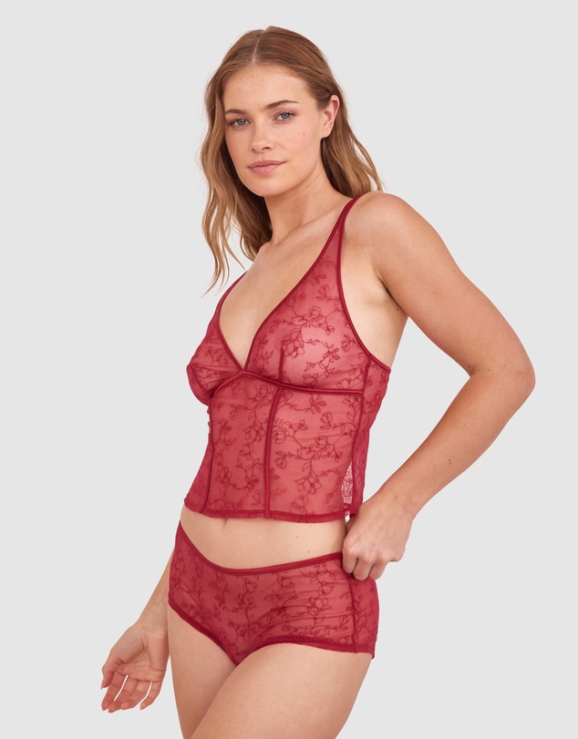 Bras N Things - Night Games Fainthearted Cami - Berry