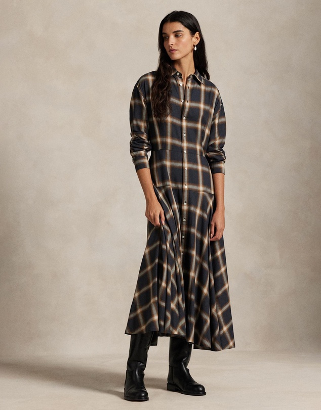 Polo Ralph Lauren - Plaid Twill Paneled Shirtdress