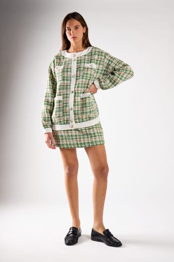 GREEN TWEED WHITE
