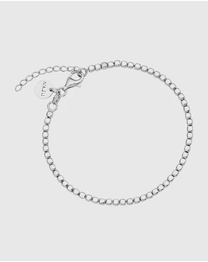 Najo - Quadrille Silver Bracelet (18.5cm+ext)