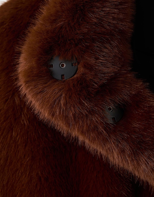 M.N.G - Faux-Fur Jacket With Pockets