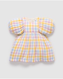 Purebaby - Gathered Dress -Kids-Babies