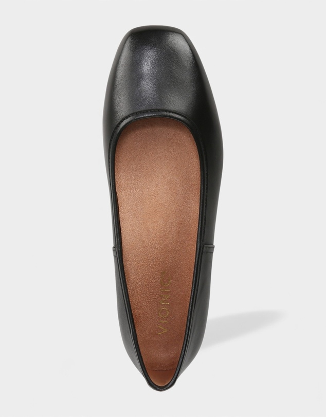 Vionic - Orinda Ballet Flat - Black Nappa