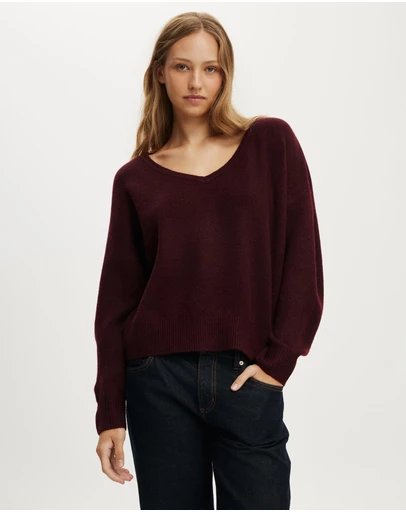 Cotton On - Softest Luxe Slouchy V-Knit
