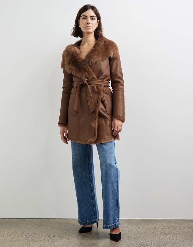 West 14th - Chelsea Slouch Shearling Coat