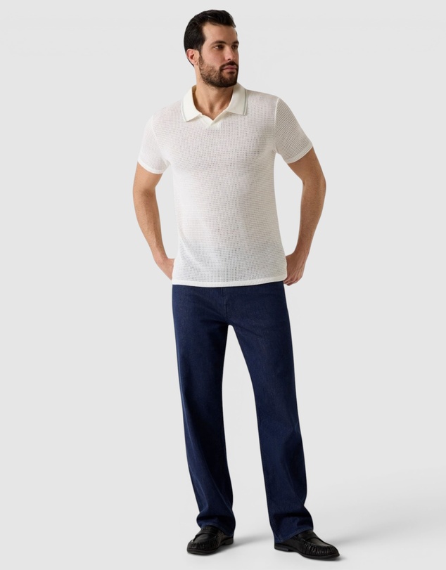 GUESS - Daryl Crochet Knit Polo Shirt