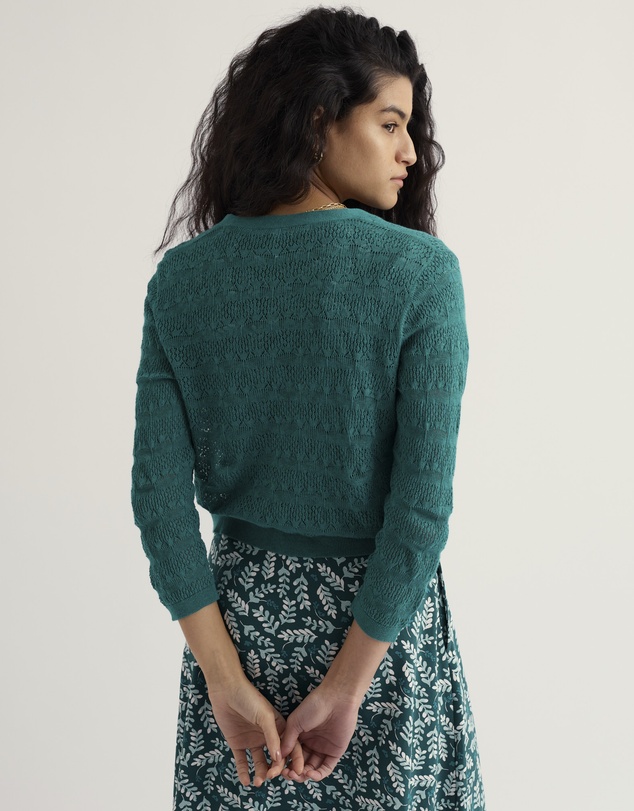 Seasalt - Seasalt Cornwall Blue Sweet Day Cotton Cardigan