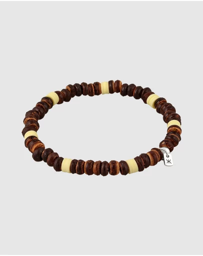 Kuzzoi - ICONIC EXCLUSIVE - Coconut Donut Bead Bracelet in 925 Sterling Silver