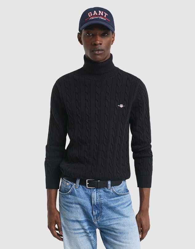 Gant - Cotton Cable Turtle Neck
