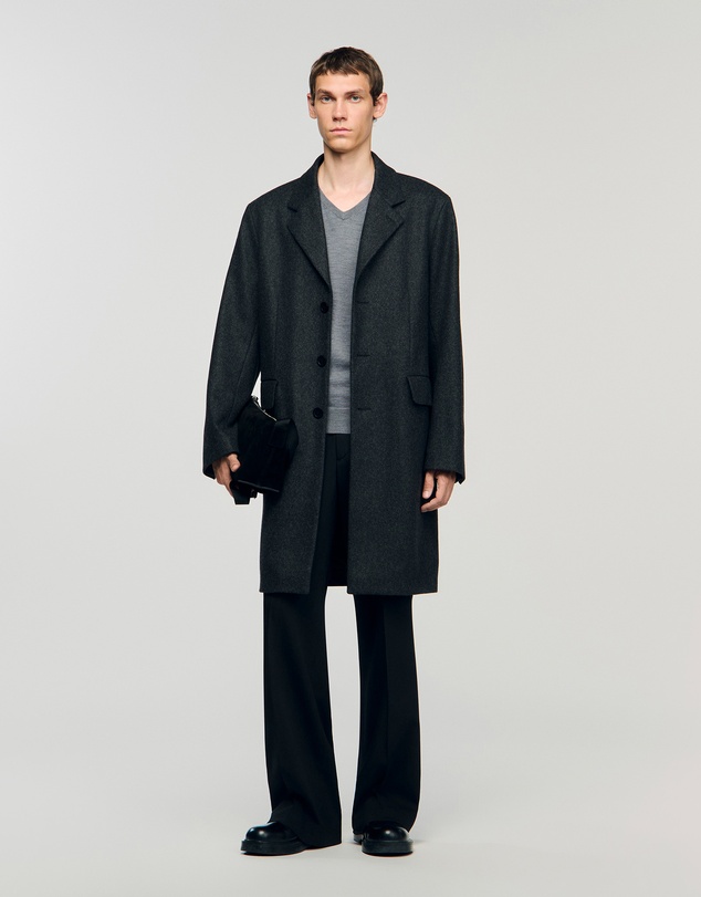 Sandro - New Heather Apollo Overcoat