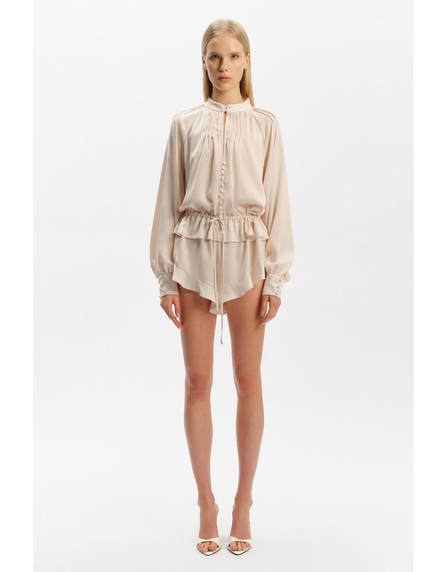 Bardot - Lorelle Frill Detail Playsuit