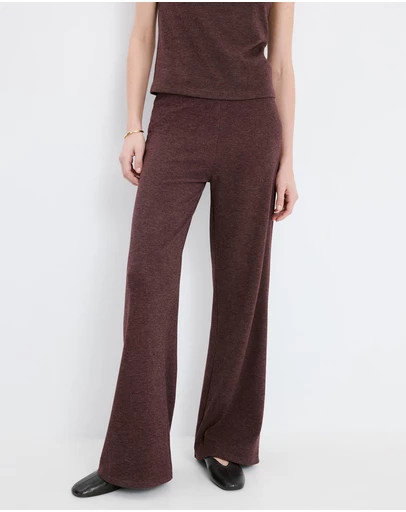 M.N.G - Knitted Trousers With Elastic Waistband