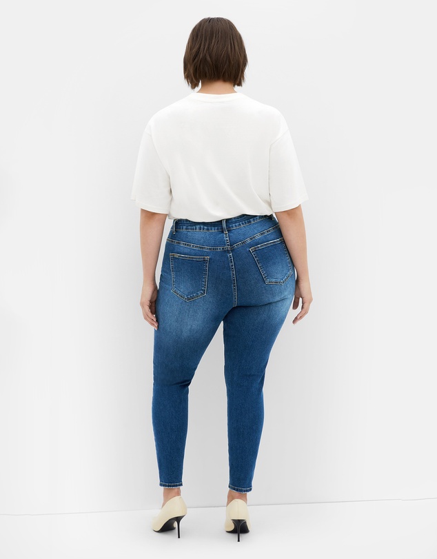 City Chic - Plus size Harley Fit Karla Skinny Jean - dark wash