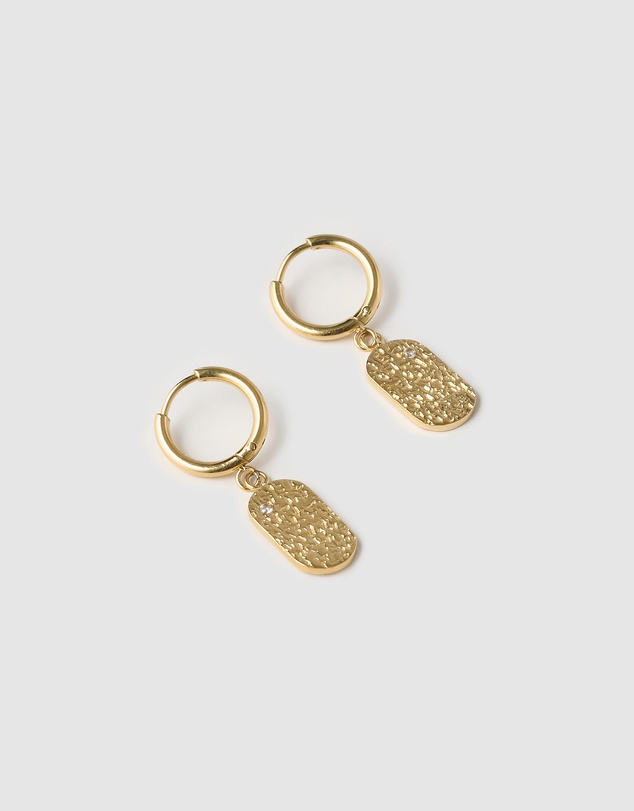 Arms Of Eve - Mendoza Gold Huggie Earrings