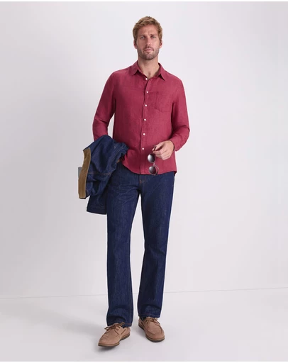 Sportscraft - Linen Long Sleeve Delave Shirt