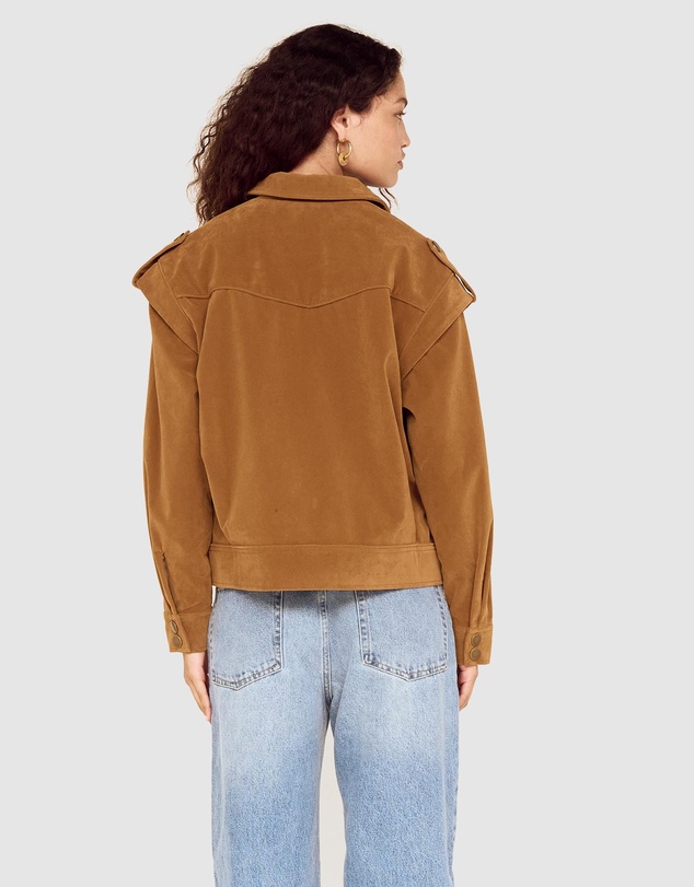 MINKPINK - Faye Faux Suede Jacket