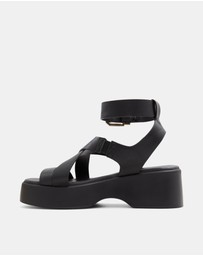 Call It Spring - Raia Ankle Strap Wedge Sandals