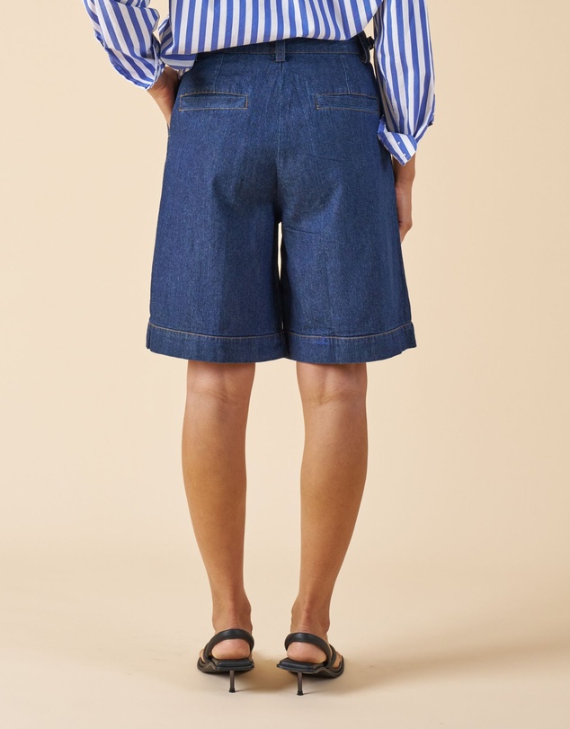 CAMIXA - Bermuda Linen Denim Shorts Jorts