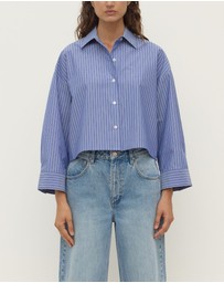 Assembly Label - Anais Stripe Cropped Shirt