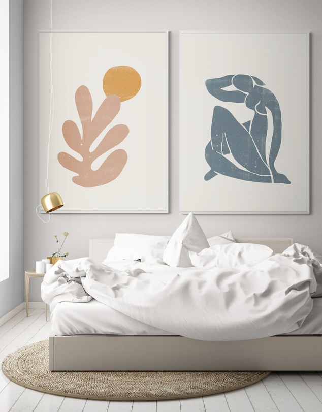 Inka Arthouse - Orange Coral Set of 2 by Henri Matisse Art Print